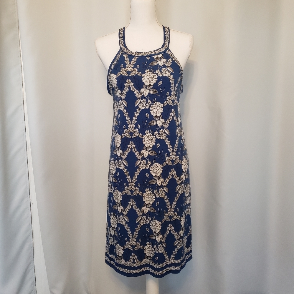 Max Studio Dress - Size M - Blue with white flowers